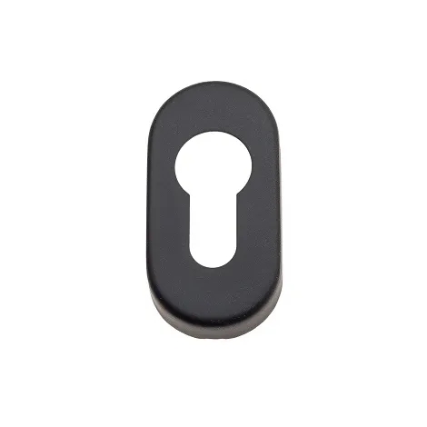 Накладка дверная овальная под цилиндр Venezia CYL EP черный (2 шт.)