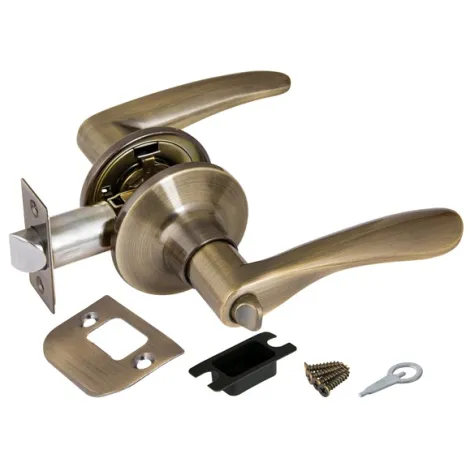 Ручка защелка Ajax (Аякс) DK610 AB-BK (6010 AB-B) (фик.) бронза