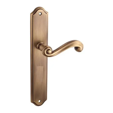 Дверная ручка Tupai на планке 704 S-77 патина античная матовая