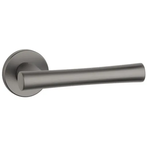 Дверная ручка на круглом основании Aprile Papavera R GYM графит