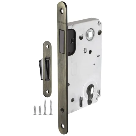 Замок врезной Fuaro магнитный 5300-M-C под ЦМ AB бронза