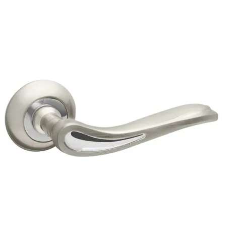 Дверная ручка на круглом основании Fuaro R.RM54.MELODY (MELODY RM) SN/CP-3 матовый никель/хром