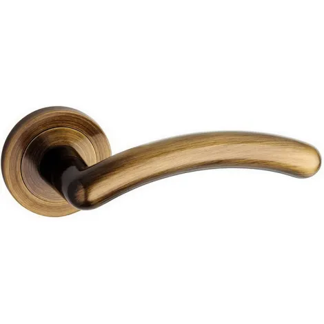 Дверная ручка на круглом основании Pasini Dena 3281 бронза