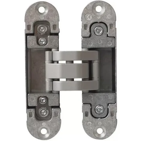 Петля скрытой установки универсальная Otlav Invisacta 300 3D (120x30 мм) 60кг серебро матовое ч/о