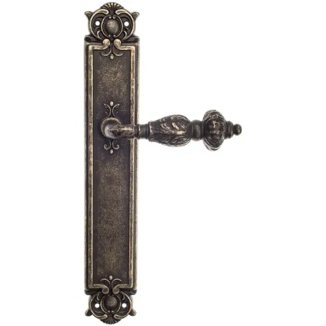 Дверная ручка Venezia \"LUCRECIA\" на планке PL97 античная бронза