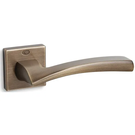 Дверная ручка на квадратном основании CONVEX (Греция) 1145-матовый антик