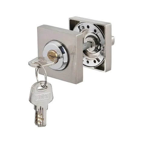 Ручка поворотная с фиксацией ключом Ajax BK6.FIX.JK SN-3 матовый никель