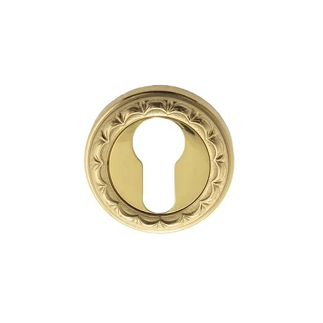 Накладка дверная под цилиндр Venezia CYL-1 D2 полированная латунь 2 шт.