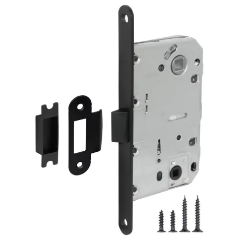 Защелка врезная Fuaro PLASTIC P96WC-50 BL-24 черный