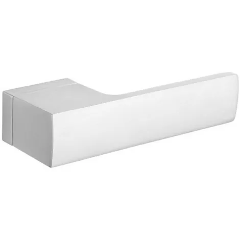 Дверная ручка Tupai на прямоугольном основании 4084 RT H-152 матовый белый