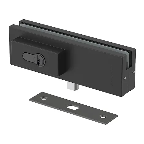 Замок для стеклянной двери Armadillo Range.GL.L10 BL черный