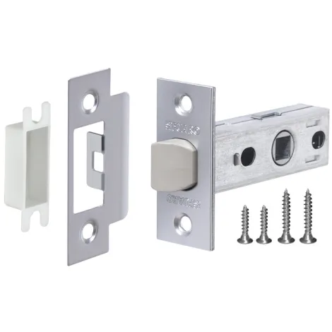 Защелка врезная Fuaro PLASTP12-45-25 SSC сатинированный хром