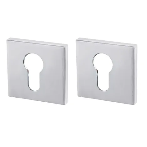 Накладка под цилиндр на квадратном основании Armadillo ET USS CP-8 Хром