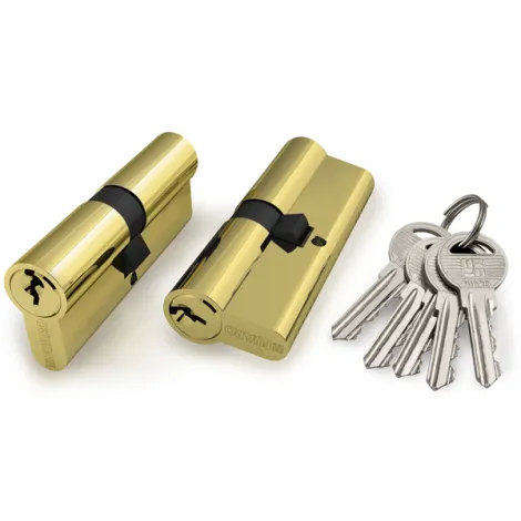 Цилиндровый механизм (100 ZA/60) 1000ZAKey60(25+10+25) PB латунь 5Key