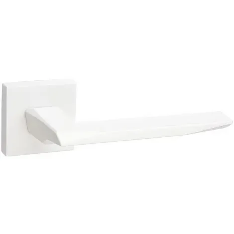 Дверная ручка на квадратном основании Fimet Prisma 1351/204 BO белый