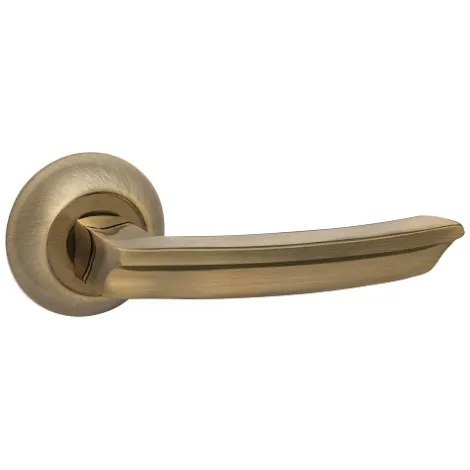 Ручка раздельная на круглом основании Ajax R.JR54.SIGMA (SIGMA JR) ABG-6 зеленая бронза 105мм