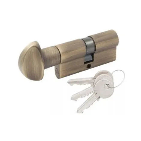 Цилиндровый механизм с вертушкой Cortelezzi 117F 30x30 античная бронза