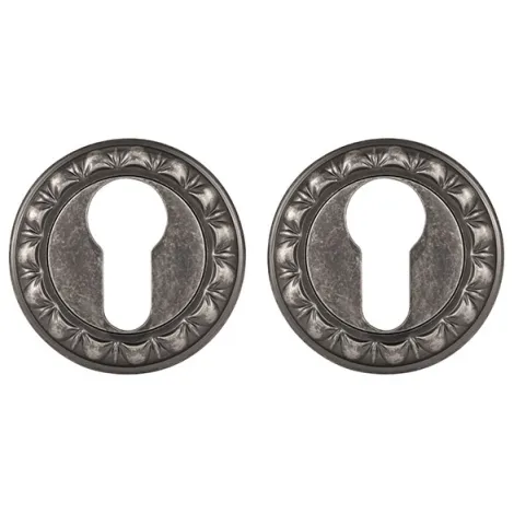 Накладка под цилиндр на круглом основании Punto ET.R.MT53 (ET MT) OS-9 античное серебро