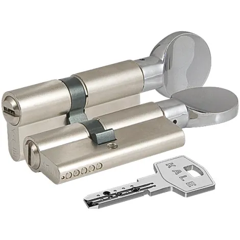 Цилиндровый механизм с вертушкой 164 BME/80 (35+10+35) mm никель 5 кл.