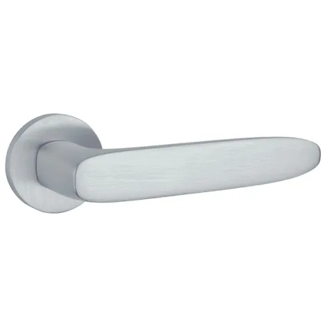 Дверная ручка на круглом основании APRILE ROSA R 7S SC матовый хром