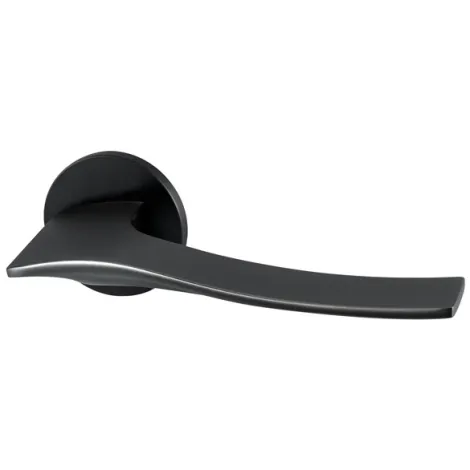 Дверная ручка на круглом основании Armadillo AQUA URS BL-26 Черный