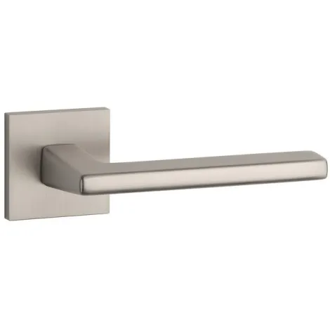 Дверная ручка на квадратном основании STILE ARTA Q SLIMM 7mm MSN никель