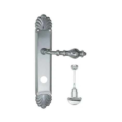 Дверная ручка Venezia \"GIFESTION\" WC-2 на планке PL87 полированный хром