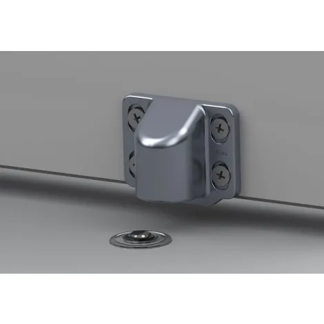 Упор магнитный противопожарный автоматический накладной FANTOM FIRE HGT003 полированный хром