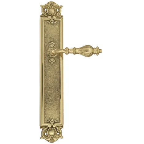 Дверная ручка Venezia \"GIFESTION\" на планке PL97 полированная латунь