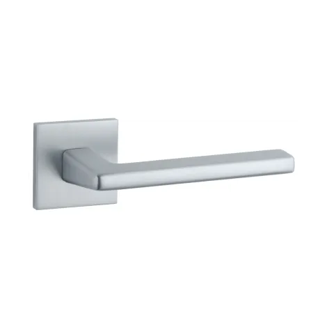 Дверная ручка на квадратном основании STILE ARTA Q SLIMM 7mm PSC матовый хром