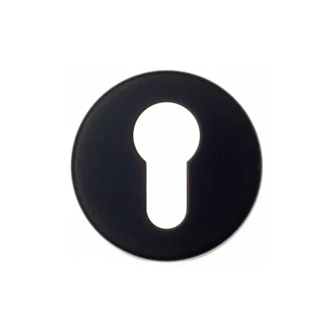 Накладка под цилиндр на круглом основании Fratelli Cattini CYL 7.7-NM матовый черный 2 шт.