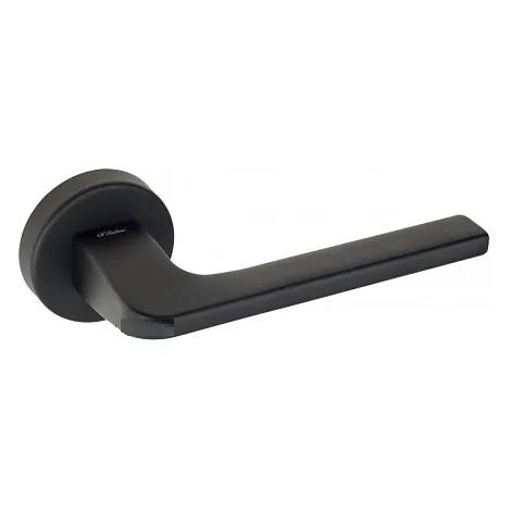 Дверная ручка на круглом основании Fratelli Cattini \"BOSTON\" 7-NM матовый черный