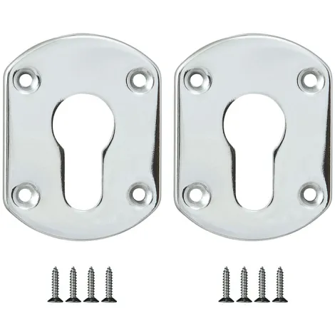 Декоративная накладка Fuaro ESC.C+C/OV.set (ESC031) хром на цилиндр (2 шт)