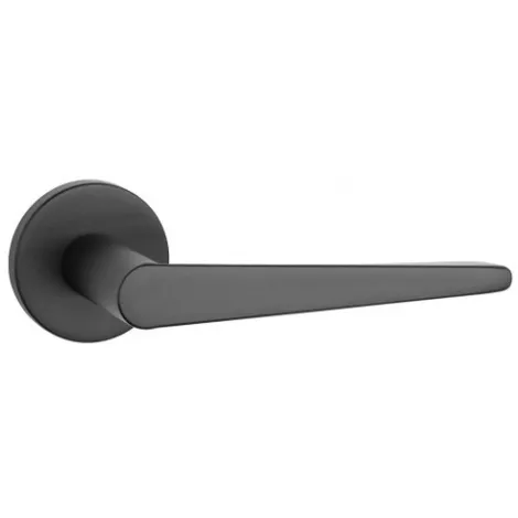 Дверная ручка на круглом основании APRILE ARNICA R 7S BLACK черный