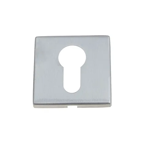 Накладка дверная под цилиндр на квадратном основании Venezia CYL-1 FSS полированный хром 2 шт.