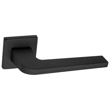 Дверная ручка на квадратном основании Fratelli Cattini \"OKIN\" 8.7-NM матовый черный