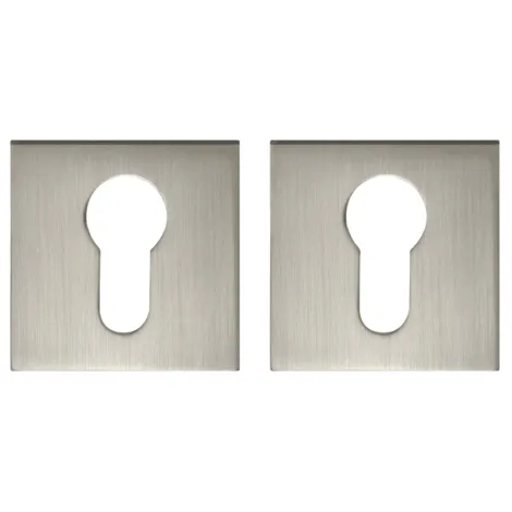 Накладка под цилиндр на квадратном основании Fuaro ET.K.DM51 (ET DM) SN/CP-3 матовый никель/хром