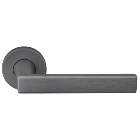 Дверная ручка на круглом основании Fratelli Cattini \"VIVO\" 7.7-AN матовый антрацит