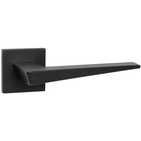 Дверная ручка на квадратном основании Ajax K.JS51.TRIO BL-24 черный