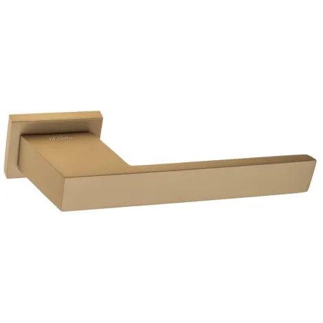 Дверная ручка на прямоугольном основании Fratelli Cattini \"VELO\" 6-KD золото крайола