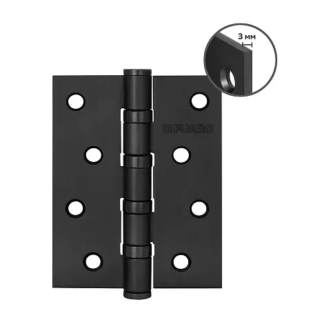 Петля универсальная Fuaro HEAVY IN4400U BL (черный) 100х75х3 мм