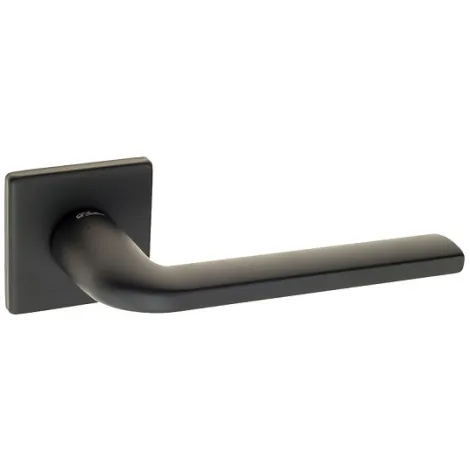 Дверная ручка на квадратном основании Fratelli Cattini \"LINEA\" 8FS-NM матовый черный