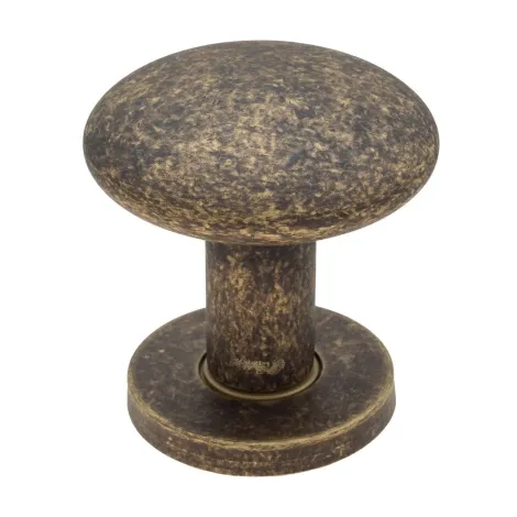 Ручка дверная кноб поворотная Fratelli Cattini \"BRESCIA\" P34 Ø62 BA античная бронза 1шт.