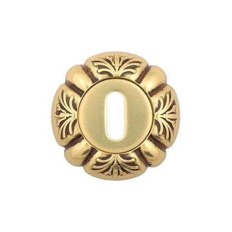 Накладка дверная под ключ буратино Venezia KEY-1 D5 французское золото + коричневый 2 шт.