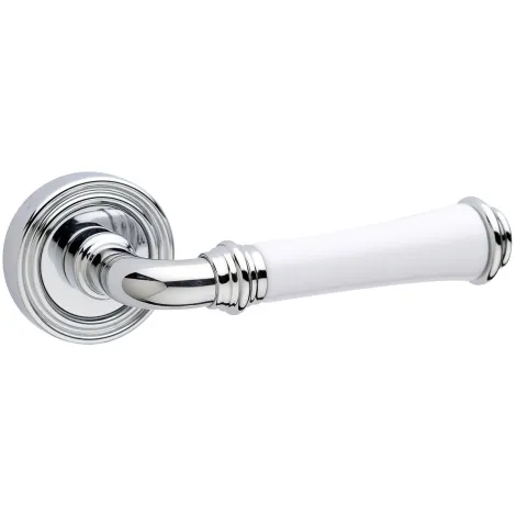 Дверная ручка на круглом основании Fimet Tasha 1028P/261 F04 полированный хром