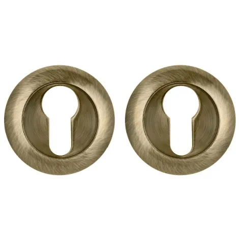 Накладка под цилиндр на круглом основании Punto ET.R.ZR54 (ET ZR) ABG-6 зелёная бронза