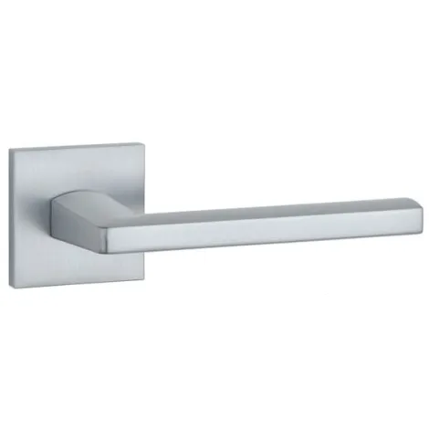 Дверная ручка на квадратном основании APRILE PYROLA Q 7S MSC матовый хром