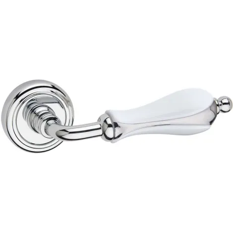 Дверная ручка на круглом основании Fimet Anastasia 198/231 C F04 полированный хром