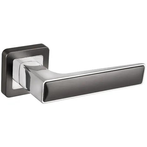 Дверная ручка на квадратном основании Fuaro K.XM52.DENVER (DENVER XM) GR/CP-23 графит/хром