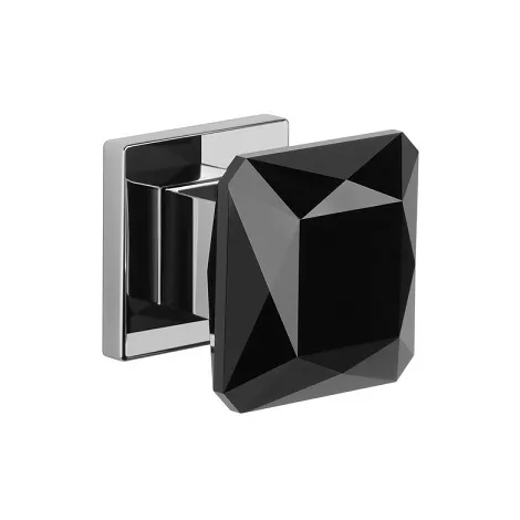 Дверная ручка двусторонняя на квадратном основании APRILE QUINCE Q BK черный